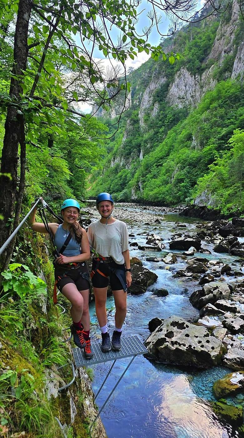Via ferata Piva — penjanje uz sajlu